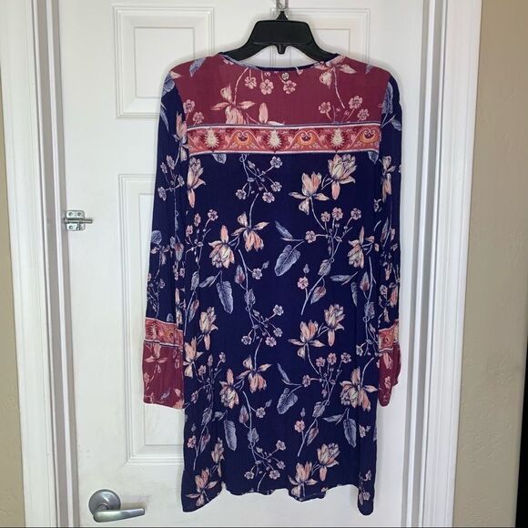 Billabong boho long sleeve mini dress Size Small - Picture 5 of 8